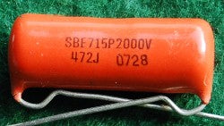 .0047 mfd 1600 volt Orange Drop Capacitor