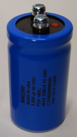 5000 mfd 50 volt Electrolytic Capacitor
