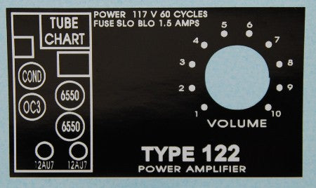 Leslie 122 Volume Label